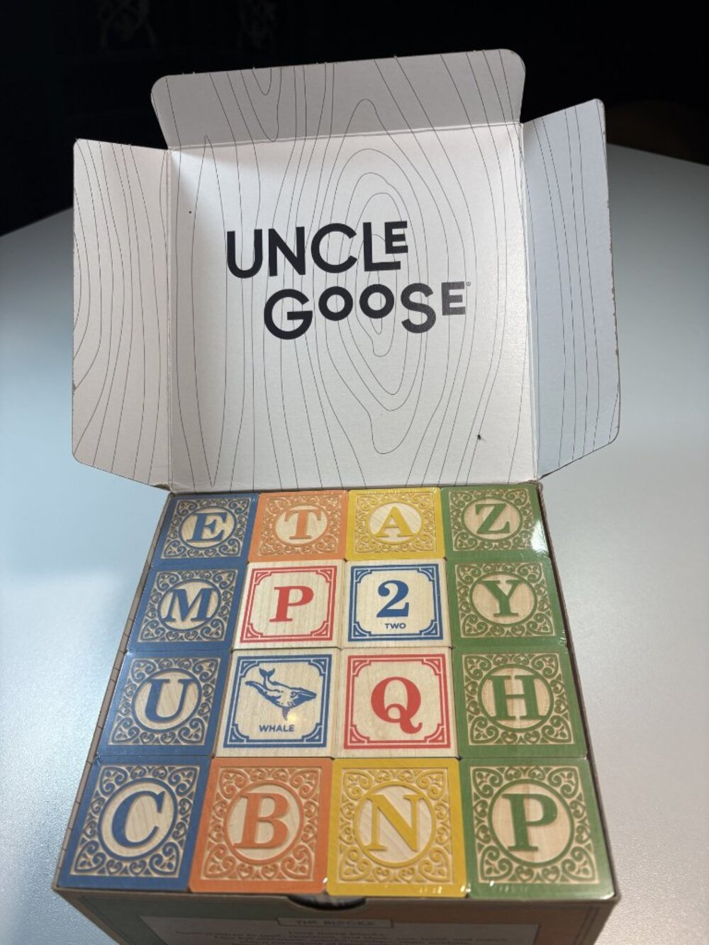 Uncle Goose Classic ABC Wooden Blocks NEW Sealed Made in USA Non Toxic